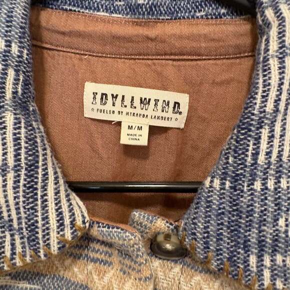 Idyllwind women’s medium woven aztec jacket / shacket boho - Picture 8 of 12